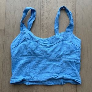 Abercrombie & Fitch Linen Blend Crop Top